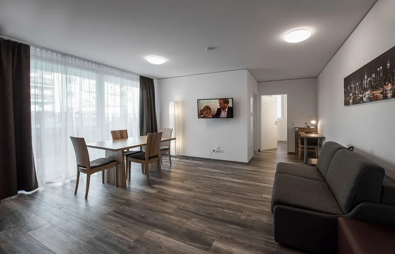 Detail of the two-room apartment at Living Leipziger Hof Innsbruck